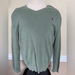 Polo Ralph Lauren Pima Cotton V-Neck Sweater, Size XL